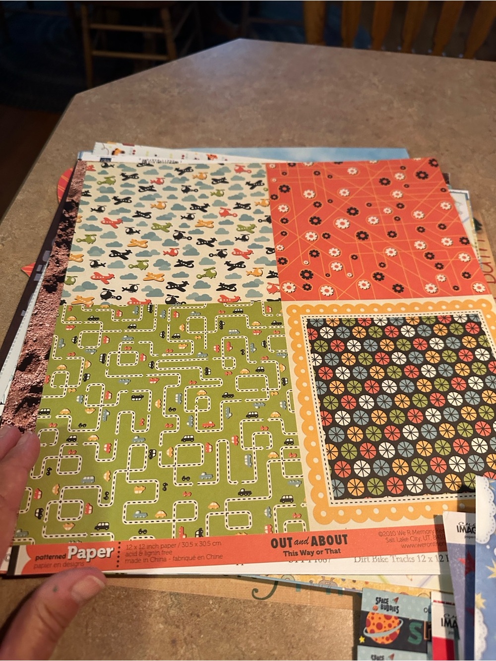 Patterned Party Scrapbook Paper - Multi-Color - Picture 3 of 12